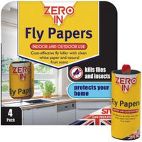 Zero In - Fly Papers - 4 Pack